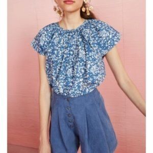 Ulla Johnson May Chambray Shorts Size 8